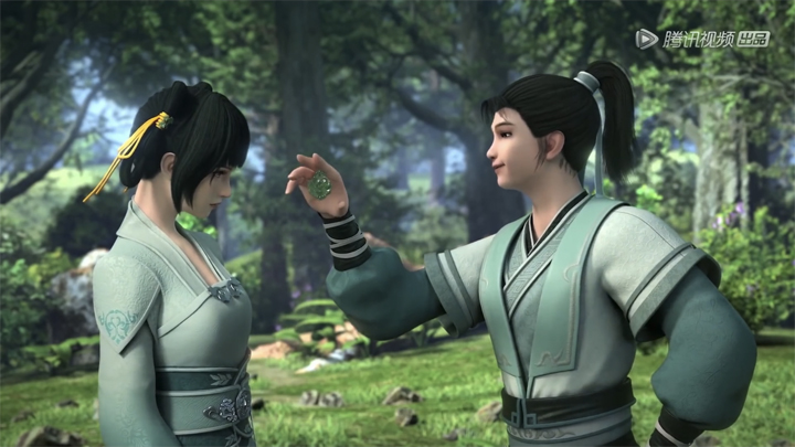 Ming Fan gives Ning Ying Ying his hotan jade
