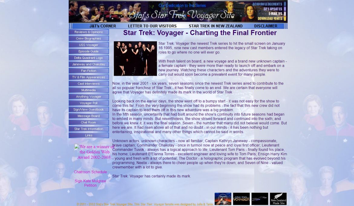 Staj's Star Trek: Voyager Site