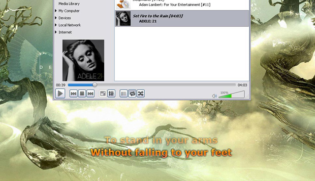 Display Lyrics with Your Media Player using MiniLyrics