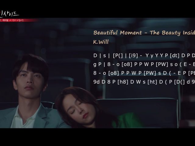 Virtual Piano Sheet Music: Beautiful Moment by K.Will - The Beauty Inside OST