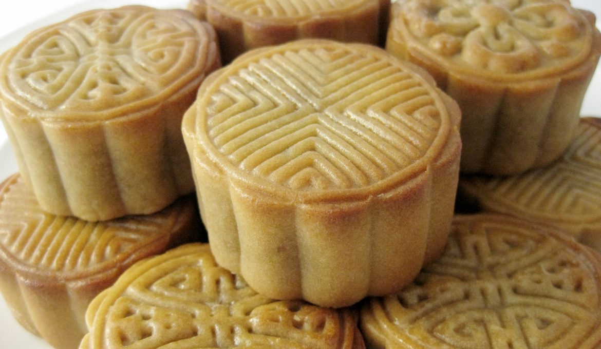 Homemade Red Bean Mooncakes